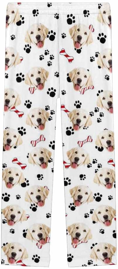 Custom Face Pajamas Pants Personalized Nightwear Bottoms for Women XS-XXL