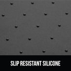 GORILLA GRIP 100% Waterproof Raised Edge BPA Free Silicone Pet Feeding Mat, Dog Cat Food Mats Contain Spills Protects Floors, Placemats for Cats and Dogs Water Bowl, Pets Accessories 32x24 Charcoal