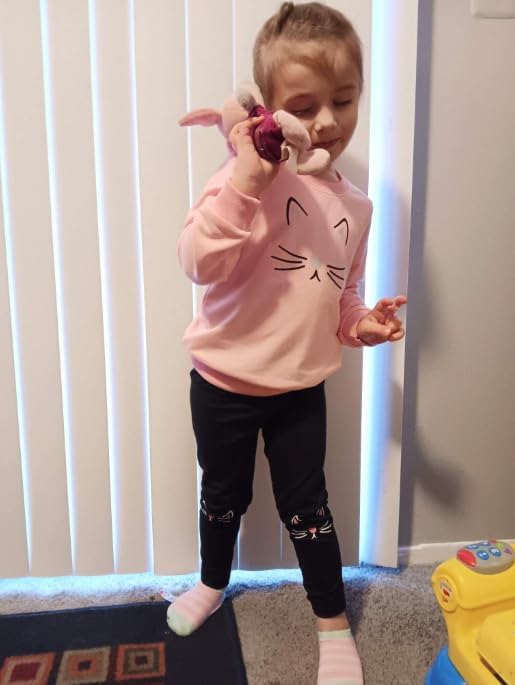 Little Girls Unicorn Outfits 2 Piece Kids Ruffle Sleeve Sweatshirt + Leggings Fall Leopard Clothing Sets 2-10 Years Old