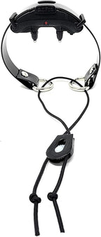 Replacement GPS eCollar with Adjustable Bungee, Multi-Hole Design, and Secure Toggle Closure for Small Dogs (Black, Small Neck)