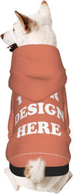 Dog Costume, Custom Dog Hoodie, Dog Name Costume Holiday Pet Pajamas Outfit, Personalized Pet Coat Costumes for Small Medium Large Dogs and Cats for Winter, Coral, XS