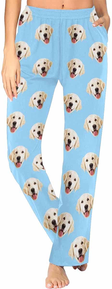 Custom Face Pajamas Pants Personalized Sleepwear Bottoms for Women XS-XXL