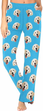 Custom Face Pajamas Pants Personalized Sleepwear Bottoms for Women XS-XXL