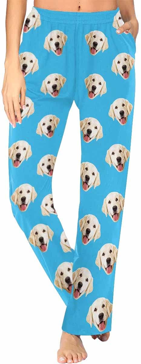 Custom Face Pajamas Pants Personalized Sleepwear Bottoms for Women XS-XXL