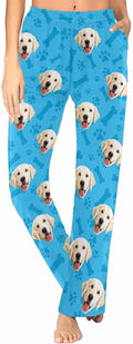 Custom Face Pajamas Pants Personalized Sleepwear Bottoms for Women XS-XXL
