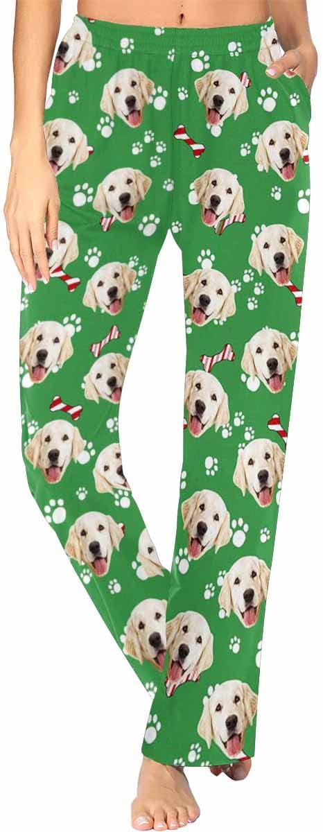 Custom Face Pajamas Pants Personalized Nightwear Bottoms for Women XS-XXL