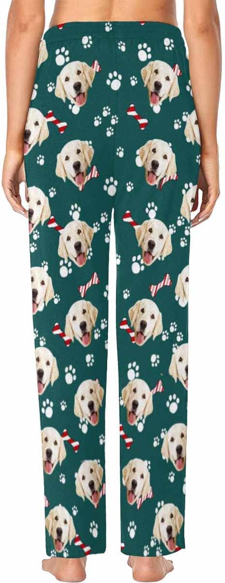 Custom Face Pajamas Pants Personalized Nightwear Bottoms for Women XS-XXL