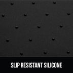 GORILLA GRIP 100% Waterproof Raised Edge BPA Free Silicone Pet Feeding Mat, Dog Cat Food Mats Contain Spills Protects Floors, Placemats for Cats and Dogs Water Bowl, Pets Accessories 32x24 Black