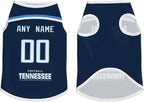 Tennessee Custom Pet Jersey Dog Clothes Jersey Various Sizes Customized Any Name & Number for Small & Middle and Big Dogs