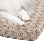 MidWest Homes for Pets Intermediate QuietTime Deluxe Mocha Ombré Swirl Plush Pet Bed, Machine Washable, Non-Skid Bottom, Soft Crate Mat for 36-inch Crates