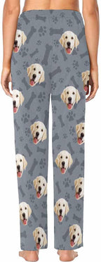 Custom Face Pajamas Pants Personalized Sleepwear Bottoms for Women XS-XXL