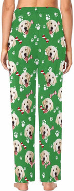 Custom Face Pajamas Pants Personalized Nightwear Bottoms for Women XS-XXL