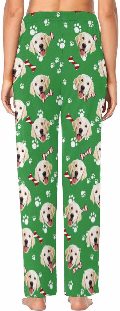 Custom Face Pajamas Pants Personalized Nightwear Bottoms for Women XS-XXL