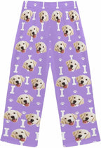 Custom Face Pajamas Pants Personalized Nightwear Bottoms for Women XS-XXL