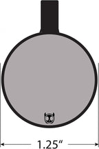 Silent Dog Tag Personalized with 5 Lines of Custom Deep Engraved Durable Soundless Silicone Pet ID Name Tag Round Mountain Orange