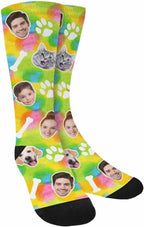 Artsadd Custom Pajamas for Women Men Family, Personalized Face Pjs Pajama Pants, Funny Pet Photo Loungewear Sleepwear Jammies