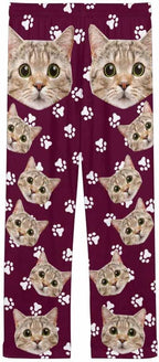 FunStudio Personalized Pajama Pants for Women Custom Photo Face Printed Pajama Bottoms with Pockets
