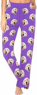 Custom Face Pajamas Pants Personalized Sleepwear Bottoms for Women XS-XXL