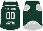 New York Custom Pet Jersey Dog Clothes Jersey Various Sizes Customized Any Name & Number for Small & Middle and Big Dogs