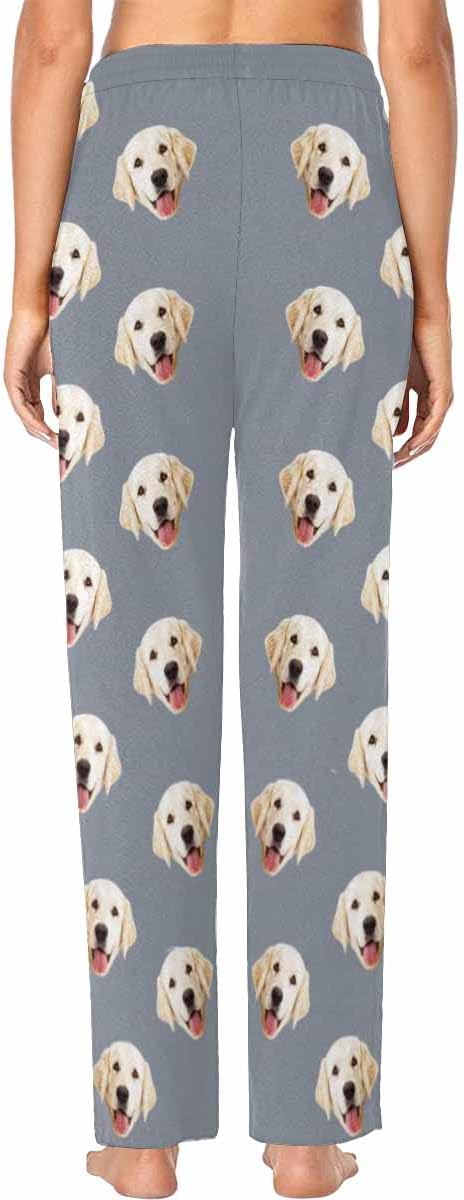 Custom Face Pajamas Pants Personalized Sleepwear Bottoms for Women XS-XXL