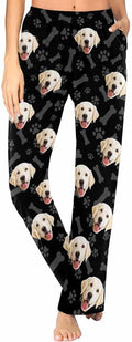 Custom Face Pajamas Pants Personalized Sleepwear Bottoms for Women XS-XXL