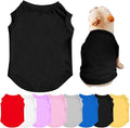 Personalized Dog Shirt Design Your Own Add Photo Text Logo Name Summer Breathable Dogs T-Shirt Clothes for Small Medium Large Pet, 1 PC Blank Black, XS