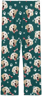 Custom Face Pajamas Pants Personalized Nightwear Bottoms for Women XS-XXL