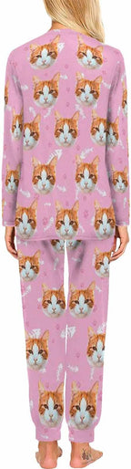 MyPupSocks Custom Face Pajamas Sets for Women, Personalized Photo Sleepwear XS-XXL