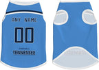 Tennessee Custom Pet Jersey Dog Clothes Jersey Various Sizes Customized Any Name & Number for Small & Middle and Big Dogs