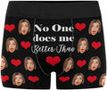 M YESCUSTOM Custom Faces Funny Short Briefs Gift for Husband Underwear