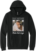 Personalized Clothing with Your Photo Custom T-Shirts, Sweatshirts & Hoodies Add Text or Logo Front