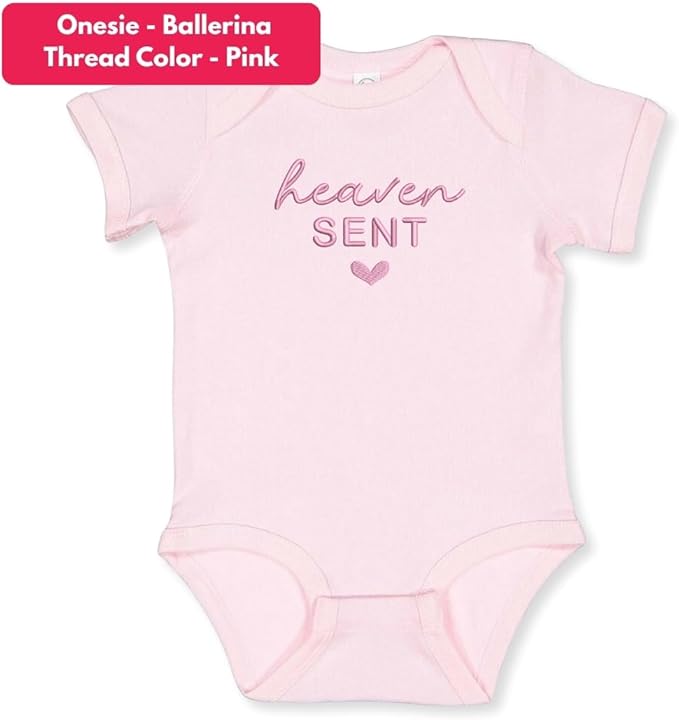 COUPLEHOODIES Personalized Baby Onesie Bodysuit – Custom Embroidery Gift for Pregnancy Reveal Baby Shower or First Grandchild