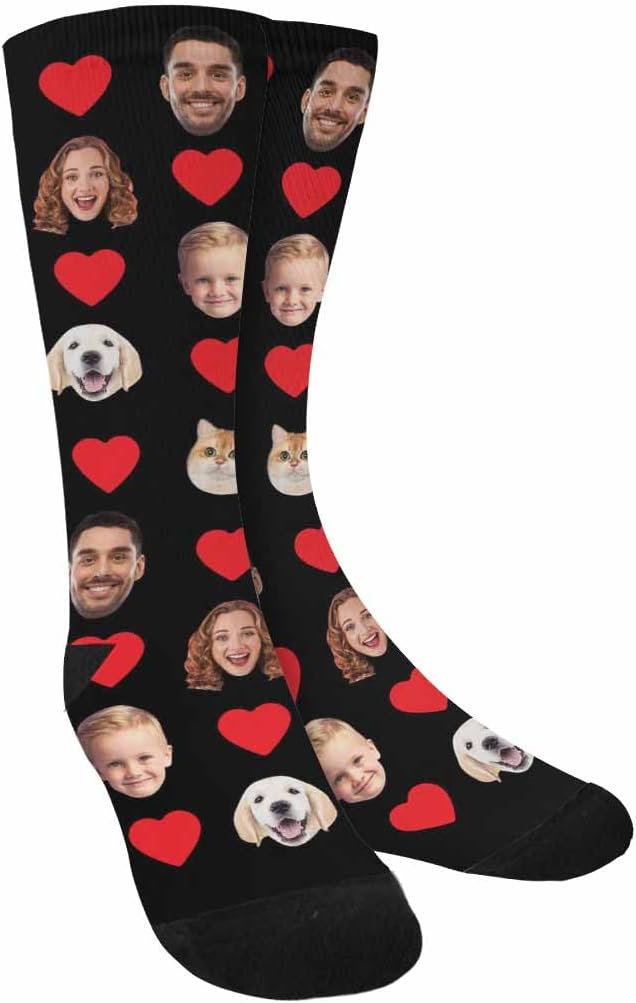 Artsadd Custom Pajamas for Women Men Family, Personalized Face Pjs Pajama Pants, Funny Pet Photo Loungewear Sleepwear Jammies