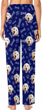 Custom Face Pajamas Pants Personalized Sleepwear Bottoms for Women XS-XXL
