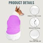 Custom Dog Shirt Pet T Shirts for Small Medium Large Dogs Customized Clothes with Image Logo Text Breathable Sleeveless Tank Top Personalized Outfits Puppy Apparel Light-Purple, XL