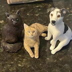 Custom Pet Portrait Cake Topper, Handcrafted Dog Cat Figurine, Personalized Pet Wedding Cake Decoration Keepsake