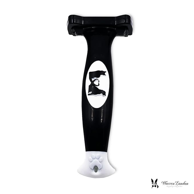 Warren London Medium Long-Hair Deshedding Brush | 2.5″ Stainless ¼″ Teeth | Breaks Up Mats & Captures Loose Undercoat | For Spaniels, Aussies & Mixed Breeds