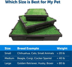 PetSafe Pet Loo Indoor Pet Toilet, Portable Dog Potty Station, Grass Pad Tray of Synthetic Grass Mat, Easy to Clean, Large