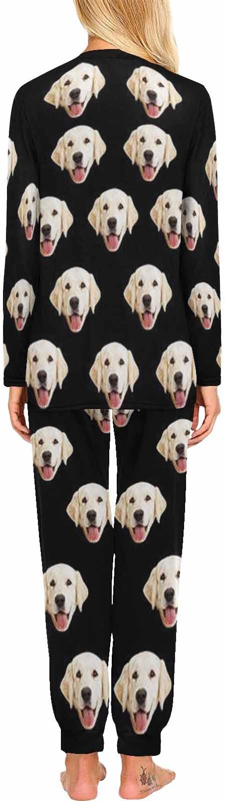 MyPupSocks Custom Face Pajamas Sets for Women, Personalized Photo Sleepwear XS-XXL