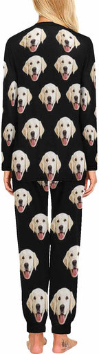 MyPupSocks Custom Face Pajamas Sets for Women, Personalized Photo Sleepwear XS-XXL