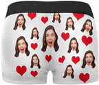 M YESCUSTOM Custom Faces Funny Short Briefs Gift for Husband Underwear