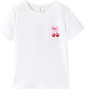 PATPAT Girls Crewneck Short Sleeve Graphic Tees Animal Print Shirts Cute Summer Outfits 5-12 Years