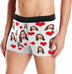M YESCUSTOM Custom Faces Funny Short Briefs Gift for Husband Underwear