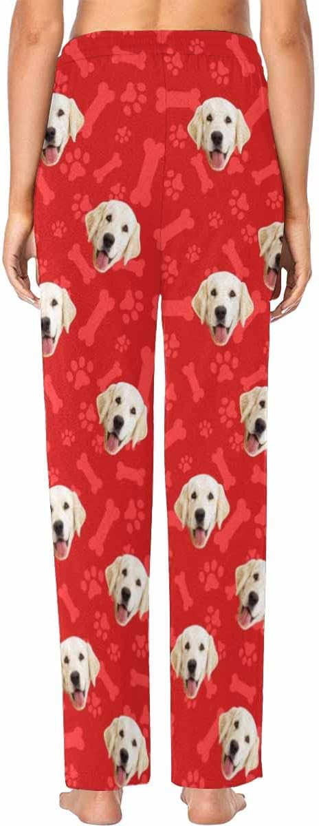Custom Face Pajamas Pants Personalized Sleepwear Bottoms for Women XS-XXL
