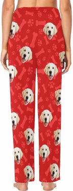 Custom Face Pajamas Pants Personalized Sleepwear Bottoms for Women XS-XXL