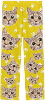 FunStudio Personalized Pajama Pants for Women Custom Photo Face Printed Pajama Bottoms with Pockets