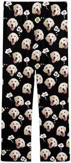 Custom Face Pajamas Pants Personalized Sleepwear Bottoms for Women XS-XXL