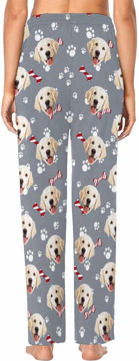 Custom Face Pajamas Pants Personalized Nightwear Bottoms for Women XS-XXL