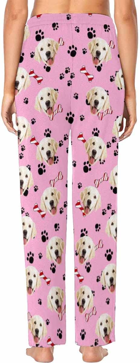 Custom Face Pajamas Pants Personalized Nightwear Bottoms for Women XS-XXL