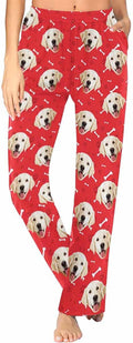 Custom Face Pajamas Pants Personalized Sleepwear Bottoms for Women XS-XXL